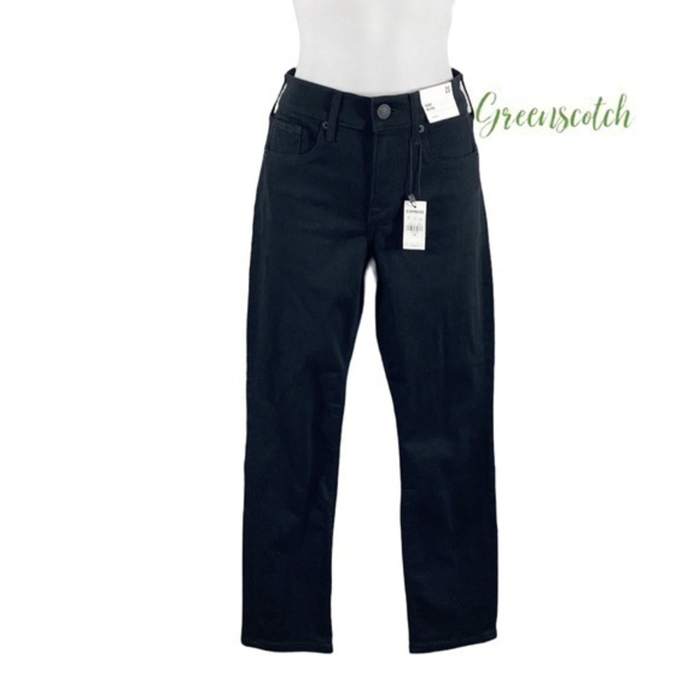 NWT Express black mid-rise ankle skinny jeans 2 Short 2S